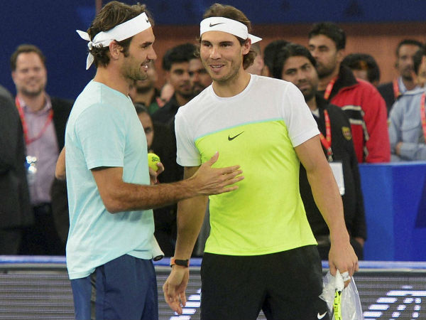 File photo: Federer and Nadal together after a match File photo: Federer and Nadal together after a match
