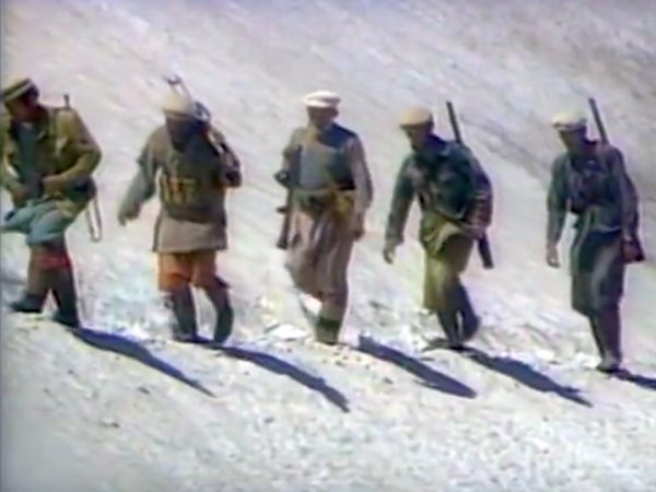 Screengrab of video showing Afghani fighters Screengrab of video showing Afghani fighters