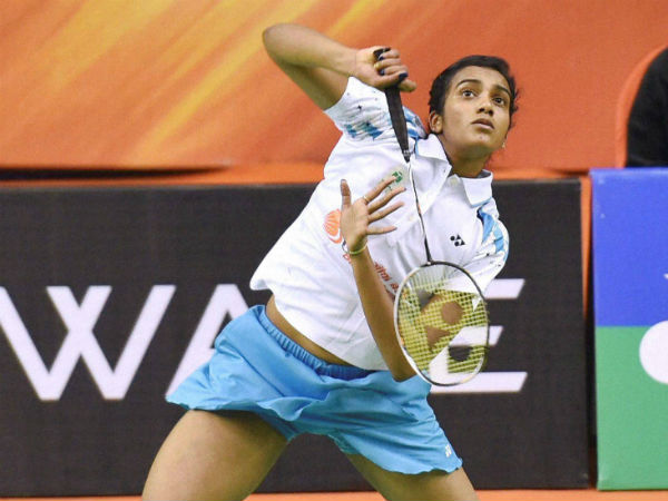 PV Sindhu in action during her match at Syed Modi International Grand Prix Gold tournament PV Sindhu in action during her match at Syed Modi International Grand Prix Gold tournament
