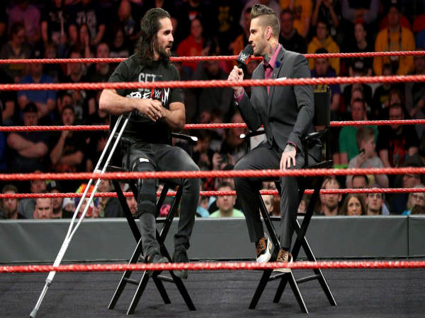 Seth Rollins (left) returned on Raw (image courtesy: wwe.com) Seth Rollins (left) returned on Raw (image courtesy: wwe.com)