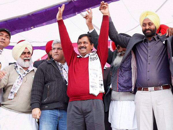 Delhi Chief Minister Arvind Kejriwal during a rally ahead of Punjab assembly elections at Shahkot in Jalandhar. Delhi Chief Minister Arvind Kejriwal during a rally ahead of Punjab assembly elections at Shahkot in Jalandhar.