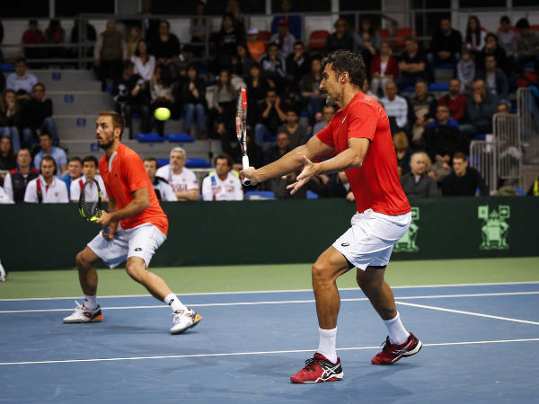 Serbia doubles team (Image courtesy: Davis Cup Twitter handle) Serbia doubles team (Image courtesy: Davis Cup Twitter handle)