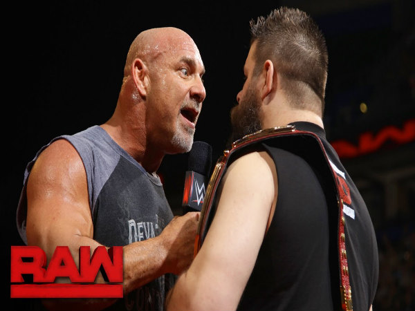 Golberg facing Owens on Raw (Image courtesy: Youtube) Golberg facing Owens on Raw (Image courtesy: Youtube)