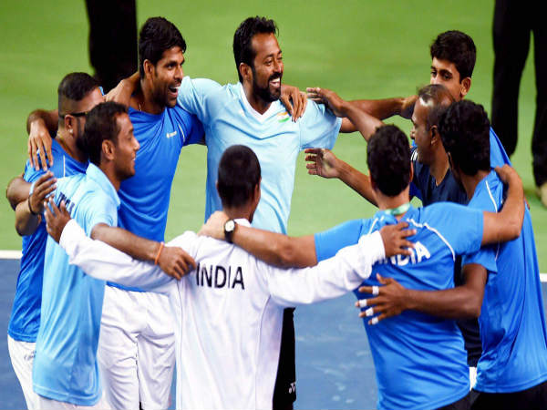 Indian players celebrate after their win over New Zealand Indian players celebrate after their win over New Zealand