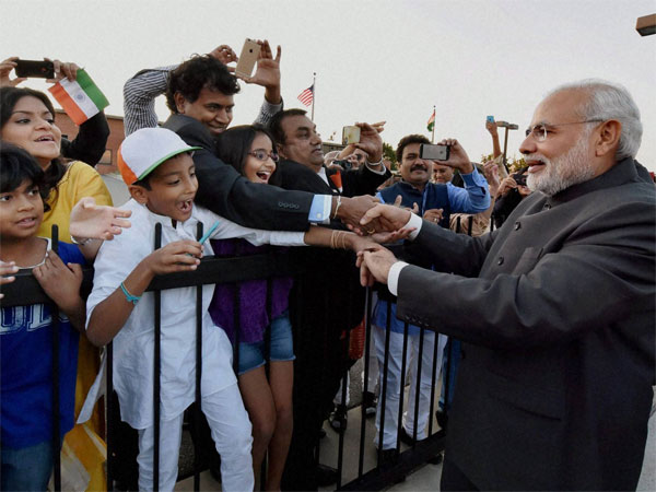 File photo of PM Modi meeting Indian Americans during his US visit File photo of PM Modi meeting Indian Americans during his US visit