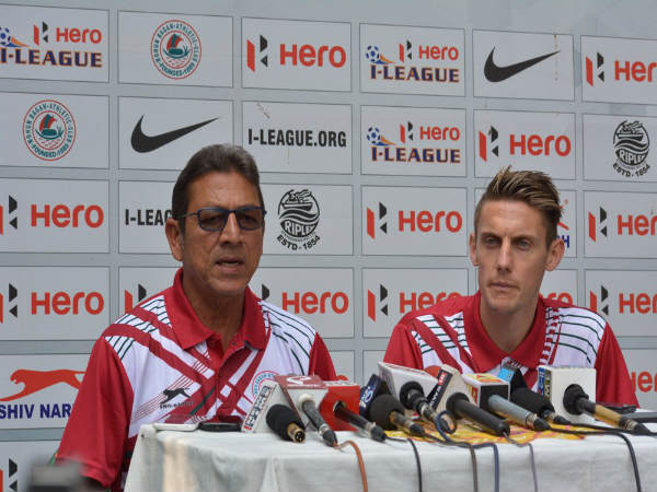 Mohun Bagan coach Sanjoy Sen (left) and Daryl Duffy (Image courtesy: Mohun Bagan Twitter handle) Mohun Bagan coach Sanjoy Sen (left) and Daryl Duffy (Image courtesy: Mohun Bagan Twitter handle)