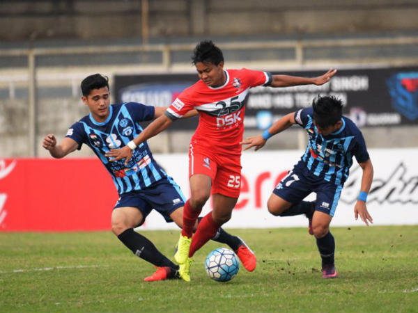 DSK Shivajians (red) Vs Minerva Punjab FC (Image courtesy: I-League Twitter handle) DSK Shivajians (red) Vs Minerva Punjab FC (Image courtesy: I-League Twitter handle)