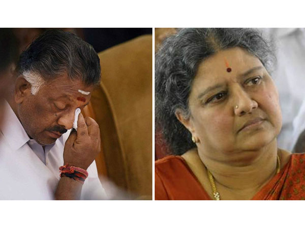 (Left) Tamil Nadu Chief Minister O Panneerselvam, (right) AIADMK interim general secretary Sasikala Natarajan. (Left) Tamil Nadu Chief Minister O Panneerselvam, (right) AIADMK interim general secretary Sasikala Natarajan.