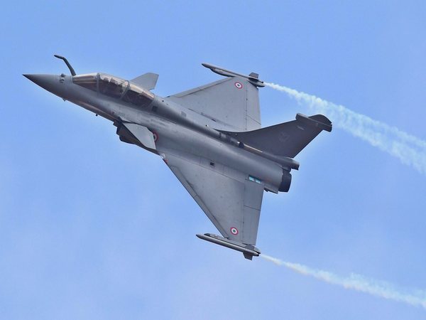 Rafale fighter aircraft at Aero India 2017 Rafale fighter aircraft at Aero India 2017