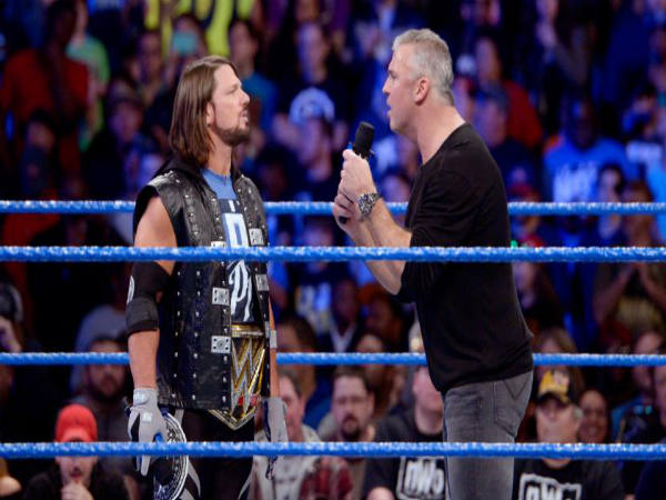 AJ Styles (left) and Shane McMahon (Image courtesy: wwe.com) AJ Styles (left) and Shane McMahon (Image courtesy: wwe.com)