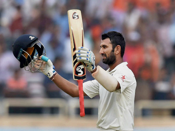 Pujara hits third Test double