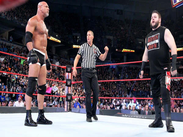 Goldberg (left) and Kevin Owens (Image courtesy: wwe.com) Goldberg (left) and Kevin Owens (Image courtesy: wwe.com)