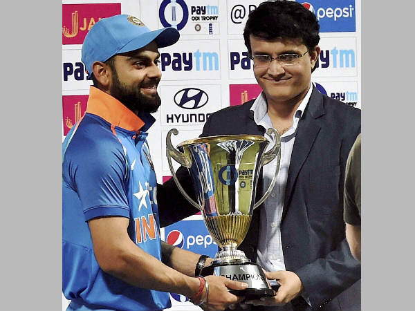 File photo: Virat Kohli (left) with Sourav Ganguly File photo: Virat Kohli (left) with Sourav Ganguly