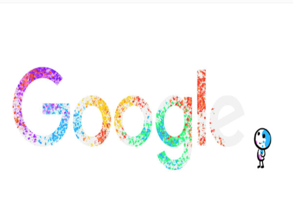 'Flash mob' colours Google's Holi Doodle 'Flash mob' colours Google's Holi Doodle