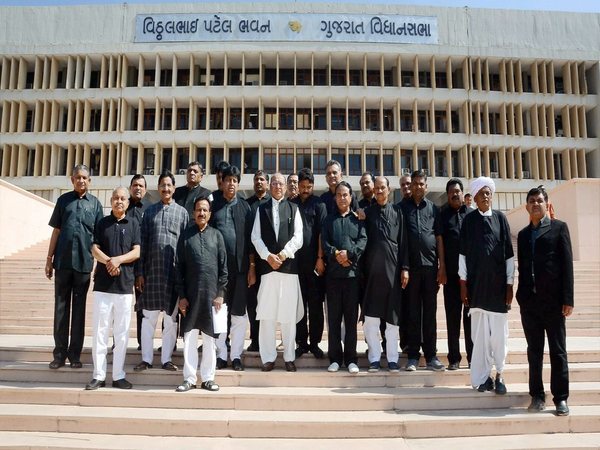 File photo Gujarat Congress leader in front of the assembly File photo Gujarat Congress leader in front of the assembly