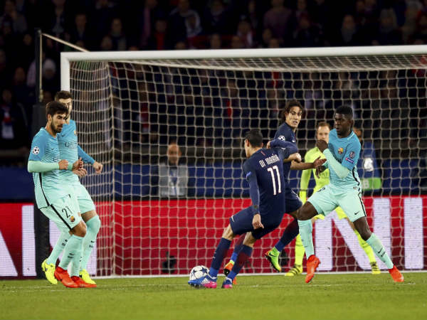 File photo: PSG's Angel Di Maria attempts a shot at goal against Barcelona File photo: PSG's Angel Di Maria attempts a shot at goal against Barcelona