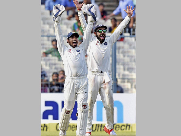 File photo: Wriddhiman Saha (left) with captain Virat Kohli File photo: Wriddhiman Saha (left) with captain Virat Kohli