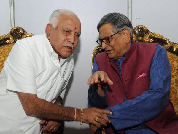 SM Krishna with BS Yeddyurappa SM Krishna with BS Yeddyurappa