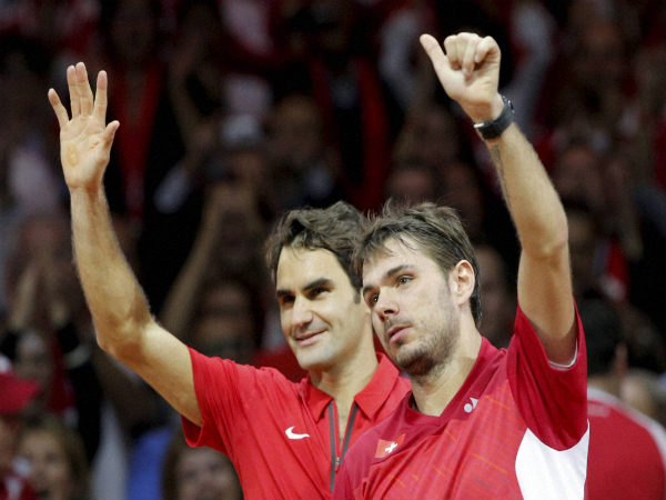 File photo: Roger Federer (left) and Stan Wawrinka File photo: Roger Federer (left) and Stan Wawrinka