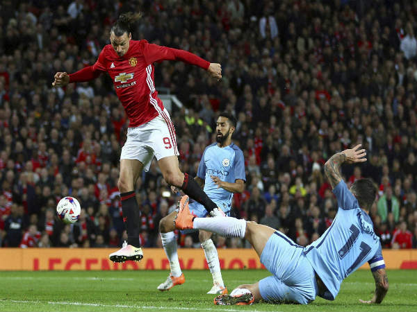 File photo: Zlatan Ibrahimovic (left) in action for Manchester United File photo: Zlatan Ibrahimovic (left) in action for Manchester United