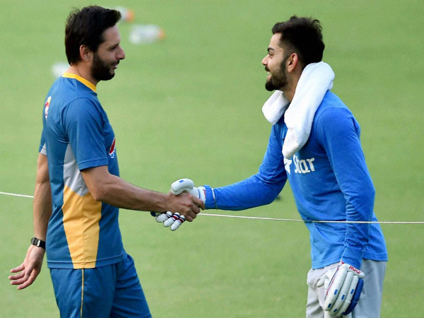 File photo: Afridi with Kohli (right) File photo: Afridi with Kohli (right)