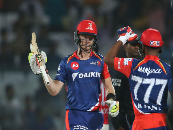 DD's Sam Billings (left) (Image courtesy: BCCI) DD's Sam Billings (left) (Image courtesy: BCCI)