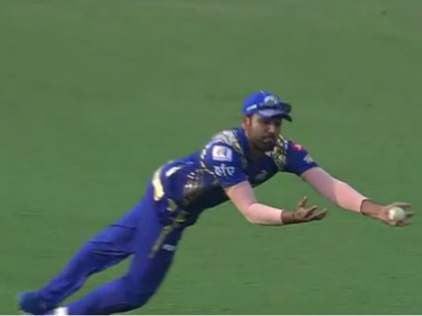 Screengrab: Rohit completes a sensational catch to send back De Villiers Screengrab: Rohit completes a sensational catch to send back De Villiers