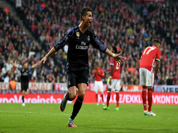 Cristiano Ronaldo celebrates (Image courtesy: Champions League Twitter handle) Cristiano Ronaldo celebrates (Image courtesy: Champions League Twitter handle)