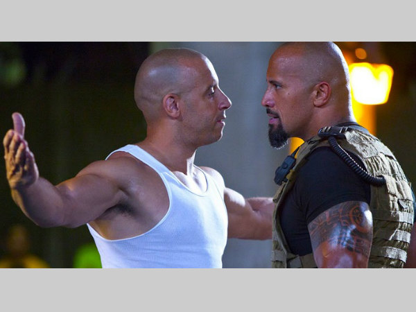 Vin Diesel (left) & The Rock (image courtesy Youtube) Vin Diesel (left) & The Rock (image courtesy Youtube)