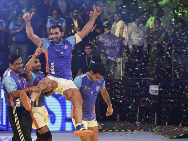 File Photo: Indian captain Anup Kumar celebrates File Photo: Indian captain Anup Kumar celebrates