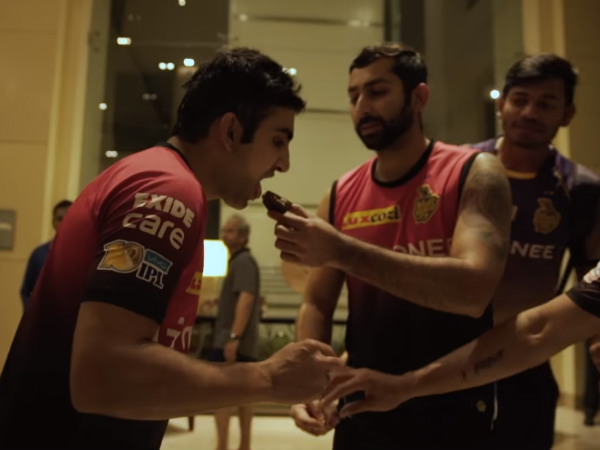 Gautam Gambhir (left) and Ishank Jaggi (Image courtesy: KKR official Youtube channel) Gautam Gambhir (left) and Ishank Jaggi (Image courtesy: KKR official Youtube channel)