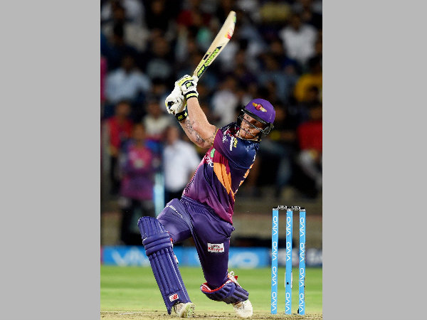 Ben Stokes in action at IPL 2017 Ben Stokes in action at IPL 2017