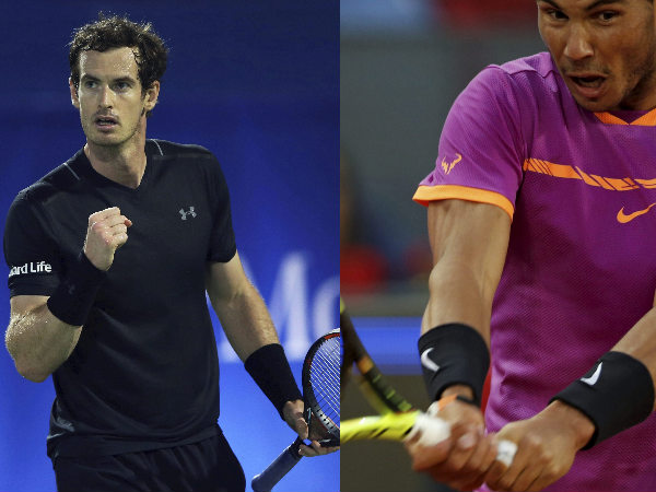 From left: Andy Murray and Rafael Nadal From left: Andy Murray and Rafael Nadal