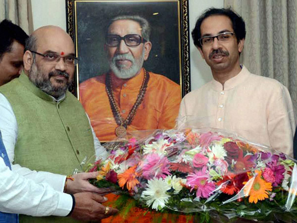 BJP Chief Amit Shah along with Uddhav Thackeray BJP Chief Amit Shah along with Uddhav Thackeray