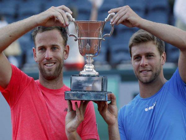 From left: Ryan Harrison and Michael Venus From left: Ryan Harrison and Michael Venus