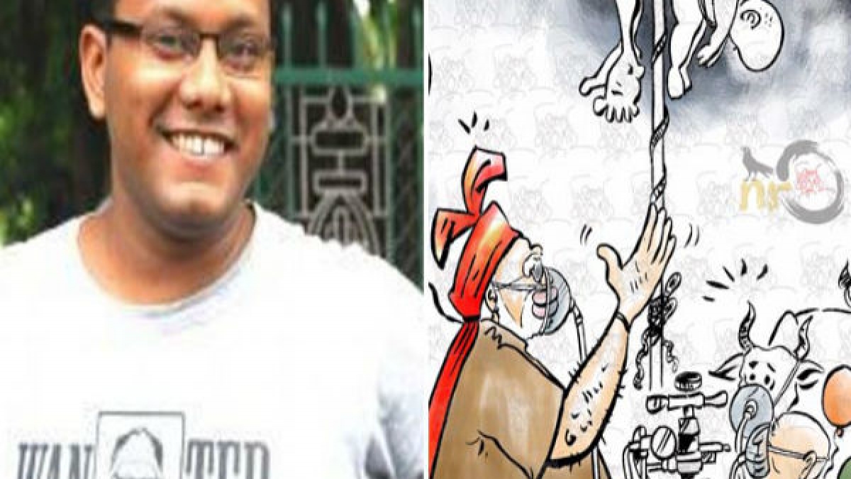 Cartoonist receives death threat over his drawing ‘linking Modi’ with