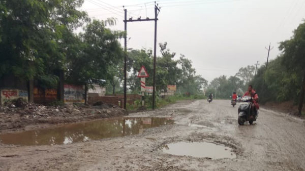 Chhattisgarh elections Roads a major issue in Raigarh; rain caused