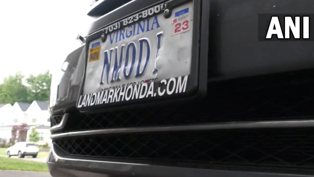Watch: Ahead Of PM’s US Visit, Modi Fan From Maryland Flaunts ‘NMODI’ Car License Plate