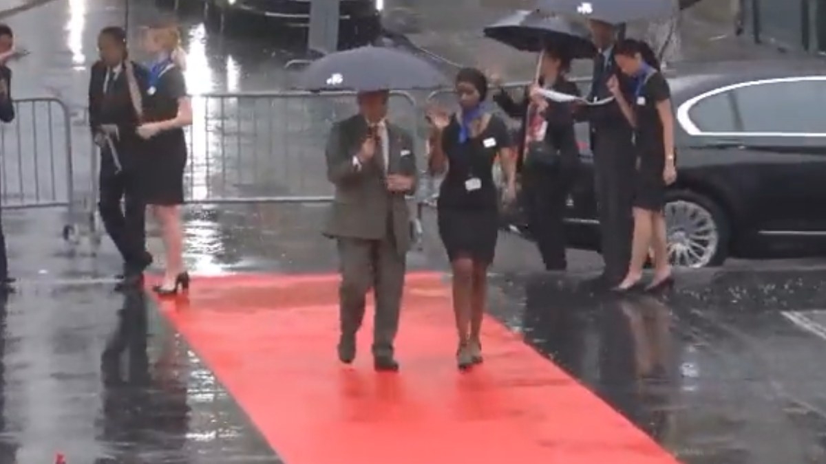 Did Pak PM Shehbaz Sharif Snatch Umbrella From Woman Or Chivalrous Act Gone Wrong?