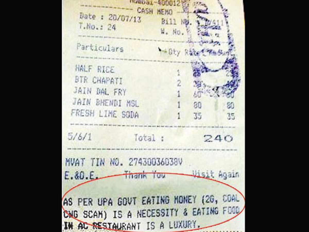 Anti UPA Food Bill Receipt 5 Questions Political Parties 