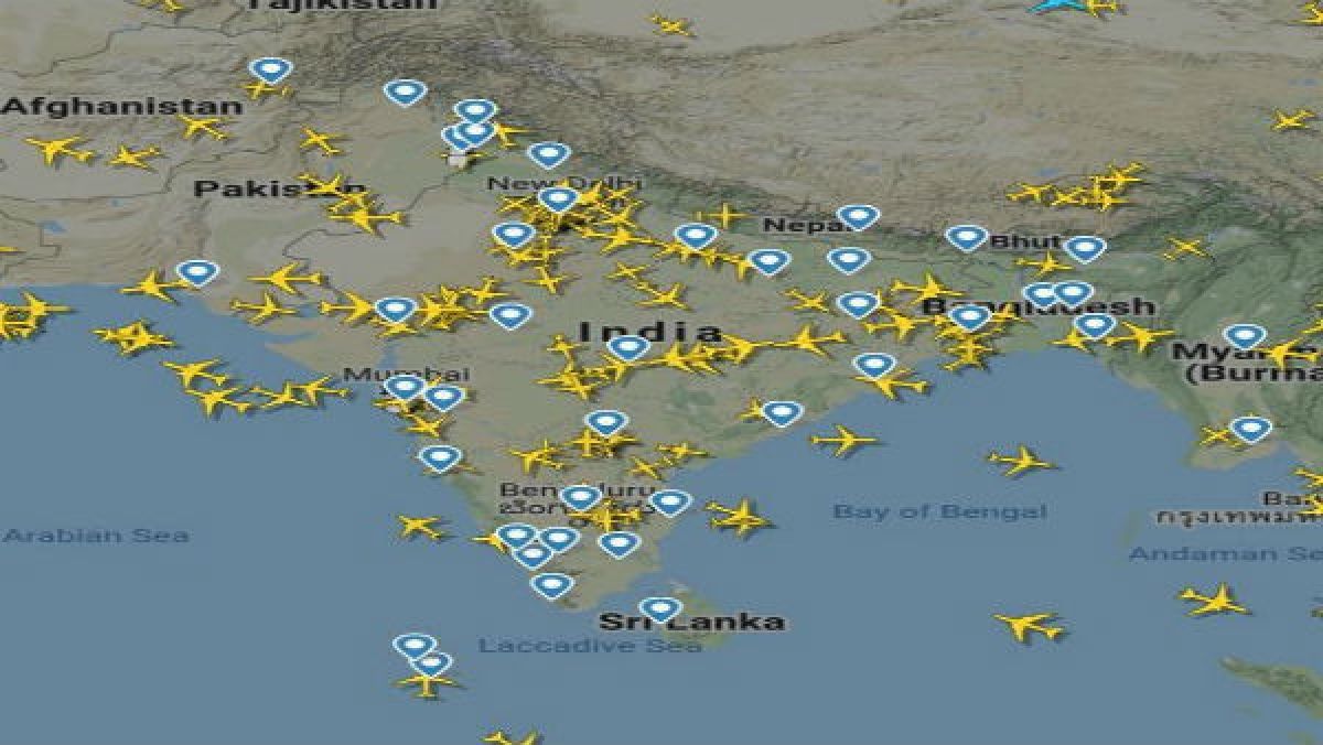With the flights back, here is how the Indian skies look today