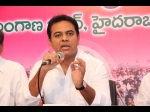 KT Rama Rao fines party leader Rs 1 lakh on stage for putting up flexes over his visit