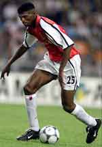 Arsenal striker Nwankwo Kanu