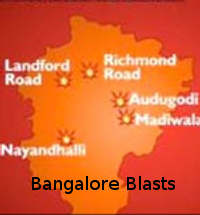 Bangalore Blasts- Map