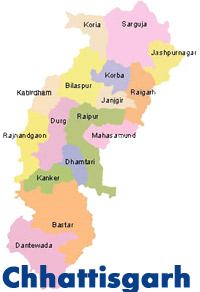 Chhattisgarh map