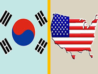 South korea & US maps