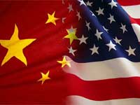 China-US flag