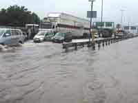 Swollen Yamuna River