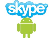 Skype and Android logos