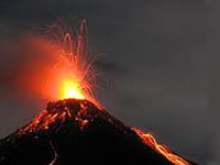 Volcano eruption